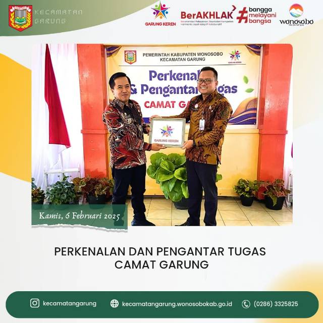 Perkenalan dan Pengantar Tugas Camat Garung